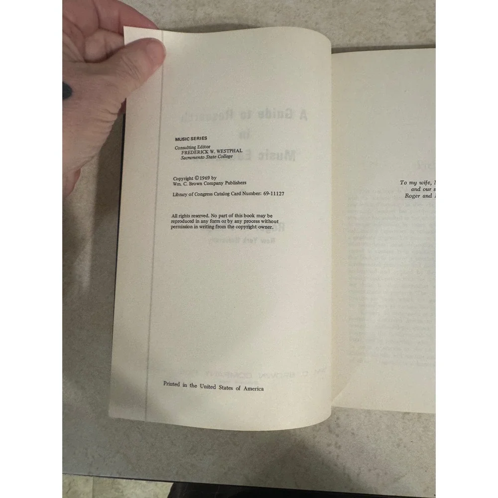 A Guide to Research‎ in Music Education Roger P Phelps 1969 Hardcover Textbook